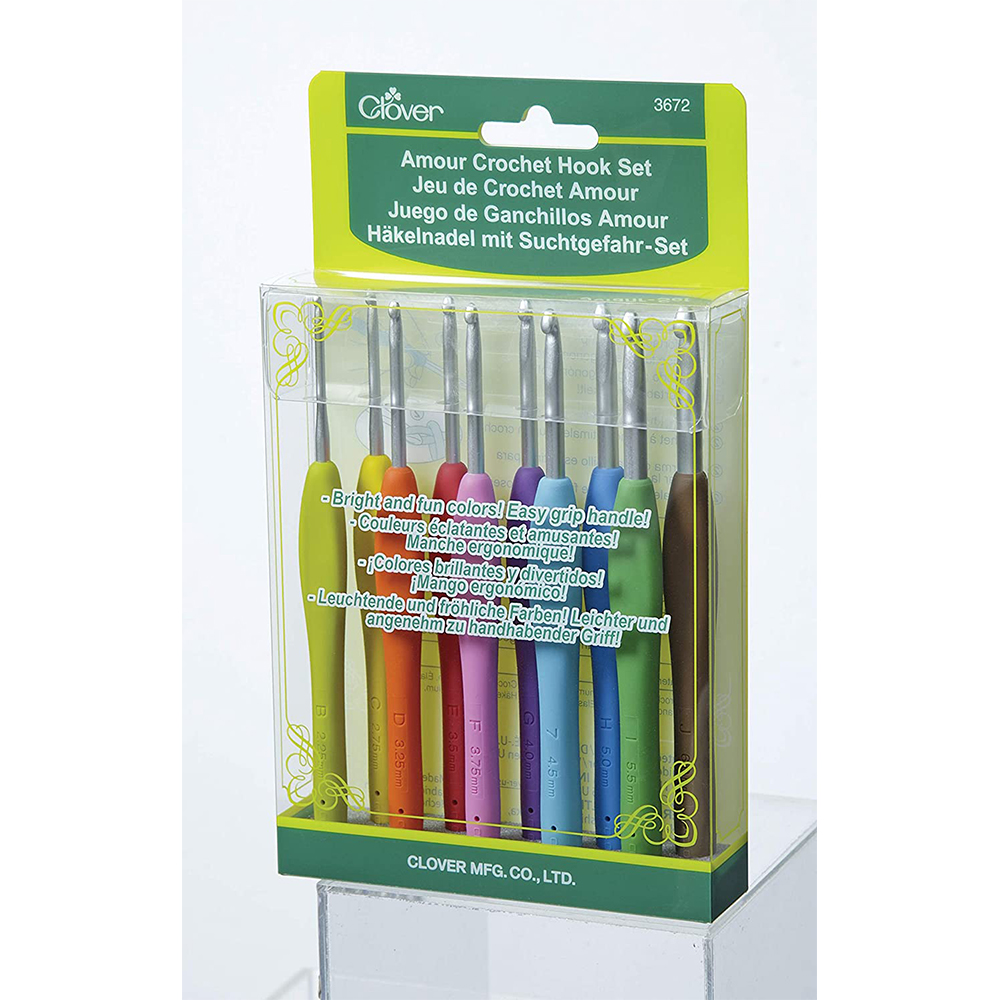 Clover - Amour Crochet Hook Set 10pc (Damaged/Bent Packaging) - Quilt in a  Day / Quilting Notions